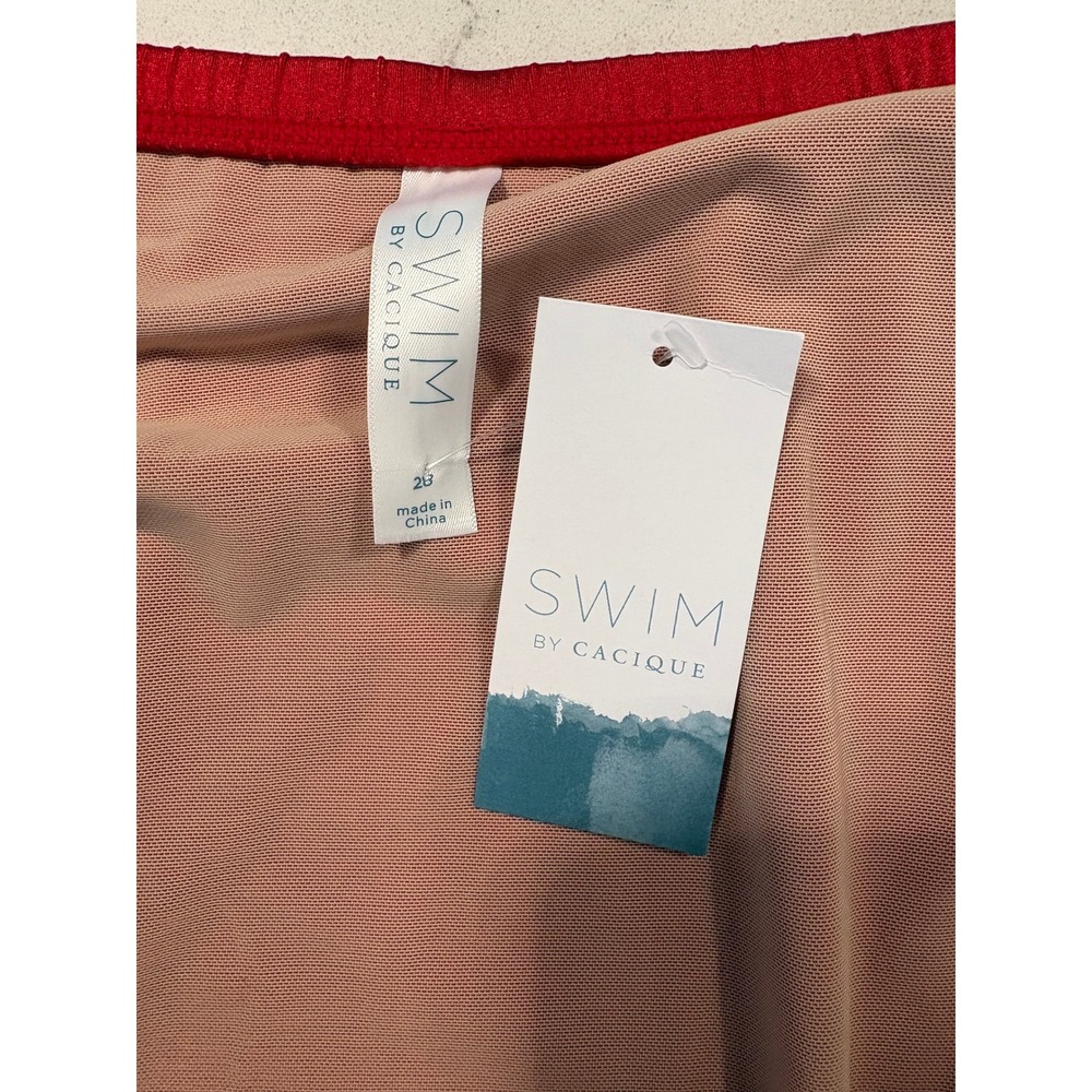 Swim by Cacique Red Swim Skirt/Skort with Attached Brief Plus Size 28 NWT - Picture 3 of 8